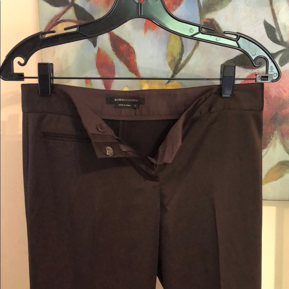 BCBGMAXAZRIA Size 0 Brown Business Pants